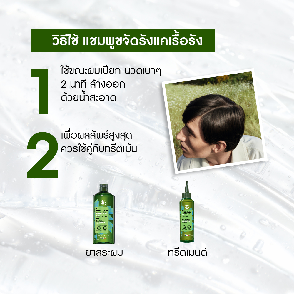 แอนตี้-แดนดรัฟ วิท ออแกนิค เปเปอร์มิ้นท์ ทรีตเมนต์ แชมพู 300 มล.
