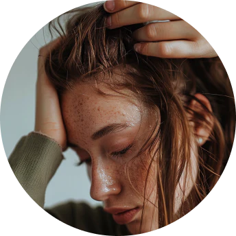 ผมและหนังศีรษะมัน