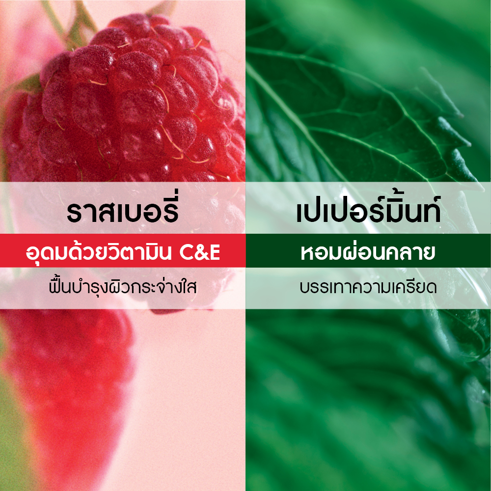 ราสเบอร์รี่ แอนด์ เปเปอร์มิ้นท์ เอเนอไจซิ่ง บาธ แอนด์ ชาวเวอร์ เจล 400 มล.