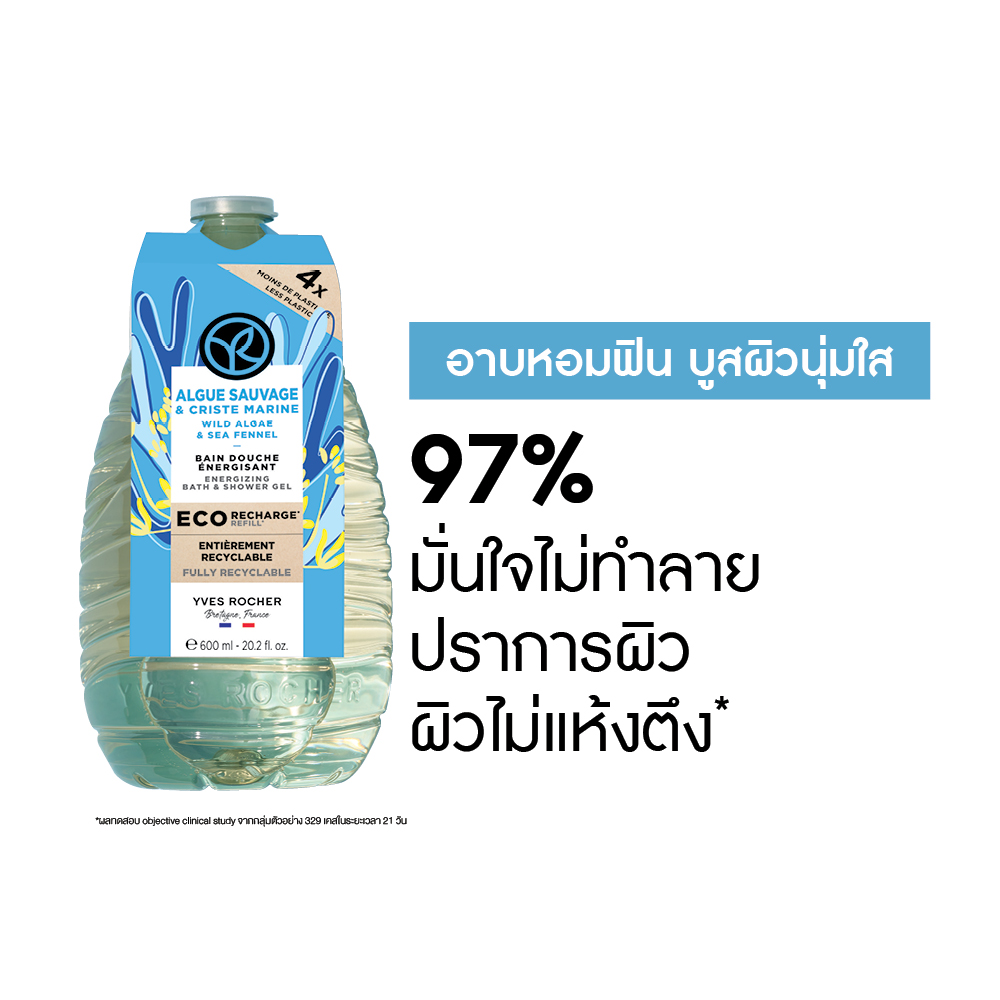 ไวด์ อัลเก้ แอนด์ ซีเฟนเนล เอเนอไจซิ่ง บาธ แอนด์ ชาวเวอร์ เจล (อีโค-รีฟีล) 600 มล.