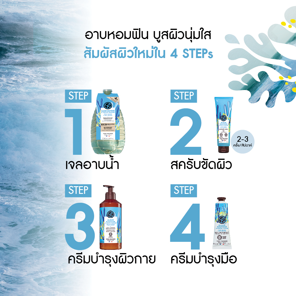 ไวด์ อัลเก้ แอนด์ ซีเฟนเนล เอเนอไจซิ่ง บาธ แอนด์ ชาวเวอร์ เจล (อีโค-รีฟีล) 600 มล.