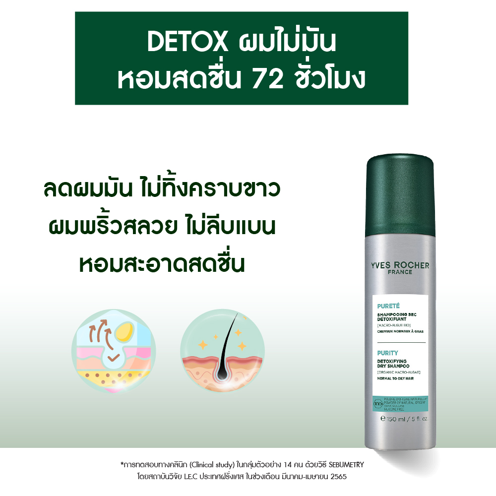 PURITY DETOXIFYING DRY SHAMPOO 150ml